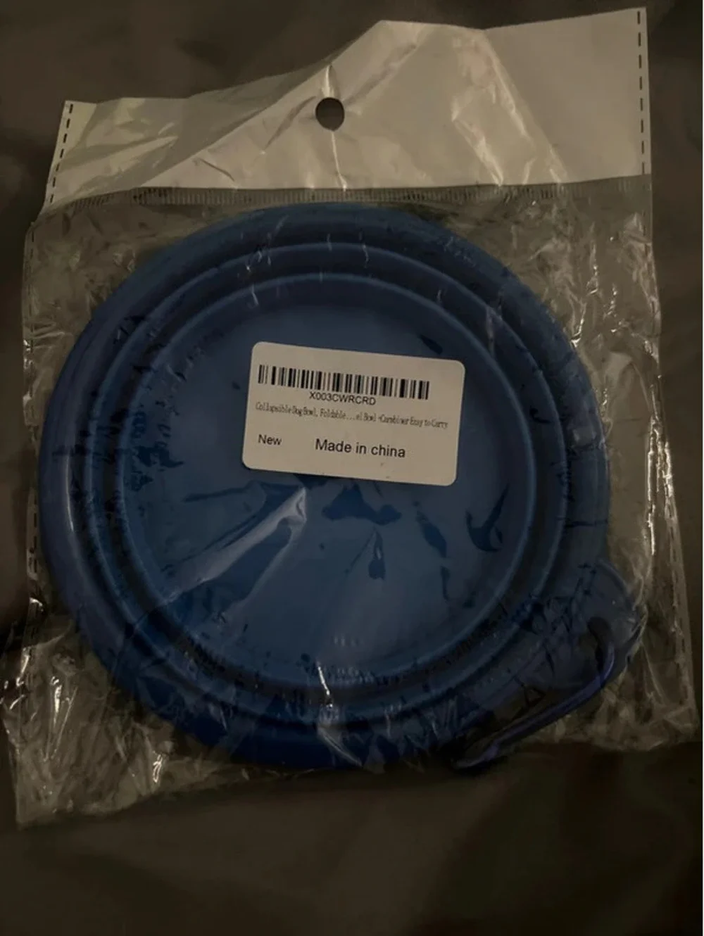 Collapsible dog bowl for travel